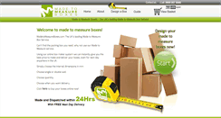 Desktop Screenshot of madetomeasureboxes.com